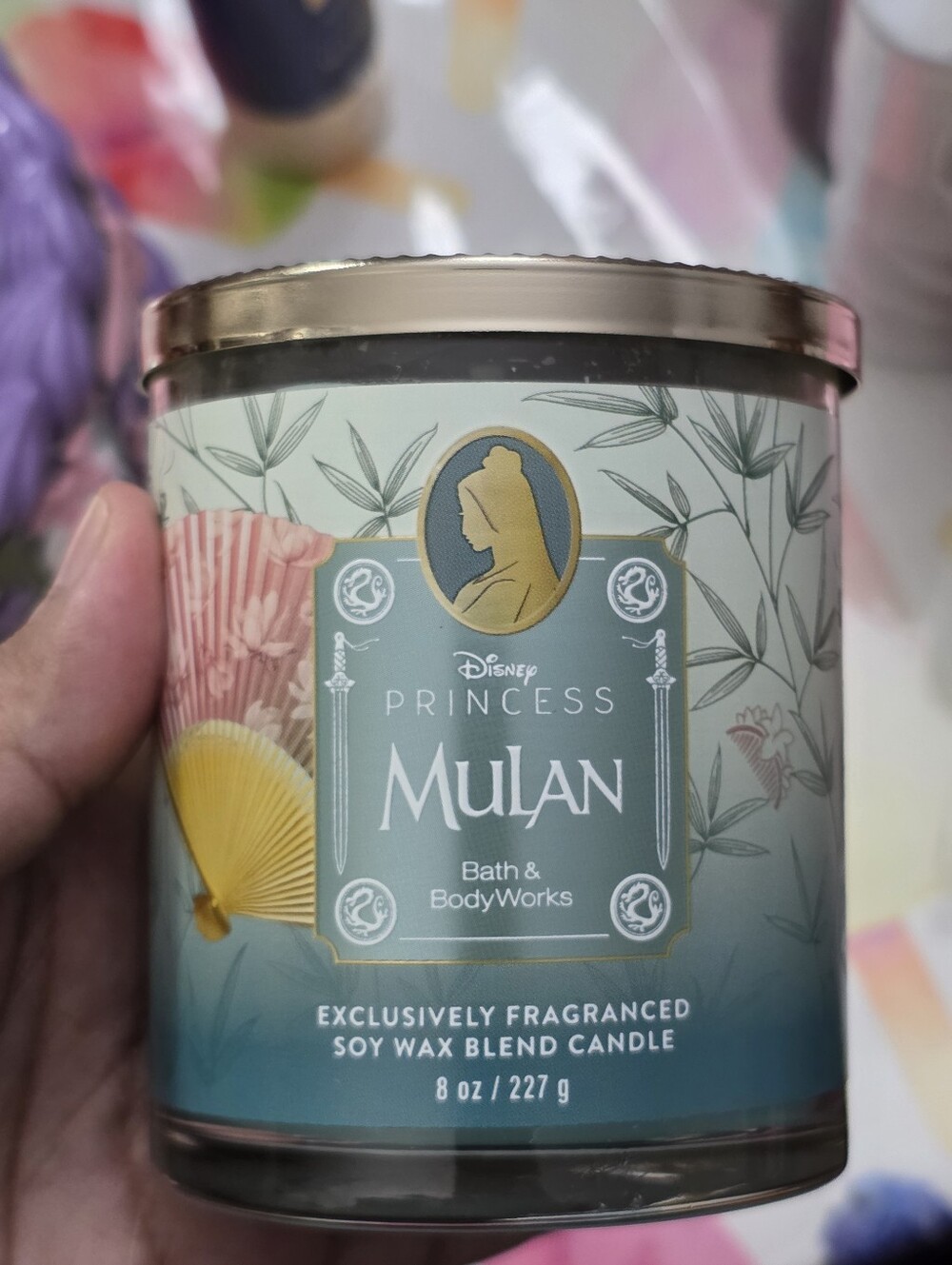 Bath & Body Works Disney Princess Mulan Scented Candle 8oz NEW RARE